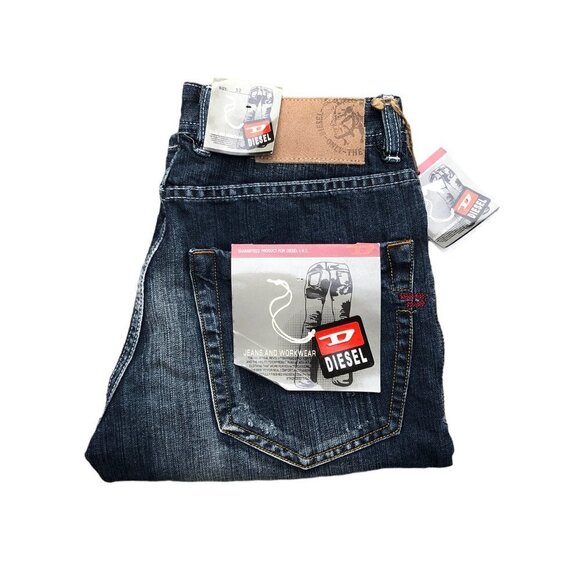 Brand New VINTAGE 2001 Diesel Jeans Size 32 Blue - Picture 5 of 8